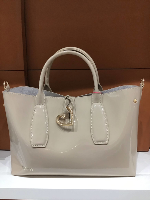 Bolsa Noco Charol Beige