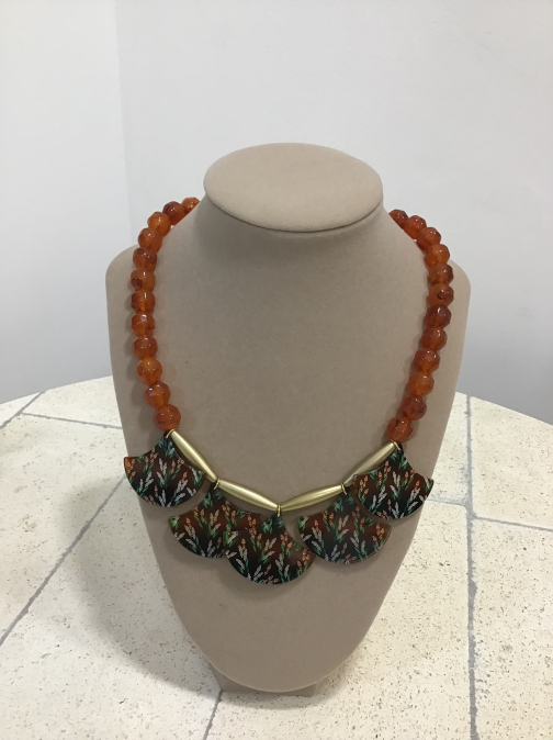 Gargantilla Resina Miel