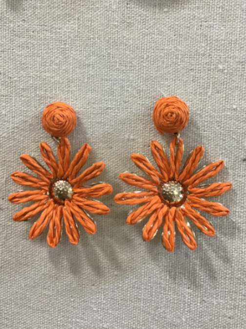 Pendientes Sol Azul Naranja